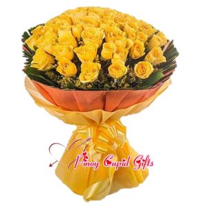 50 imported yellow roses