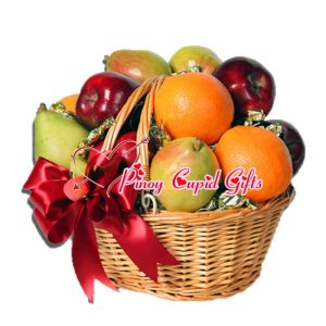 Fruit Basket 03: 5 Pears 5 Red Apples 5 Oranges 4 Green  Apples