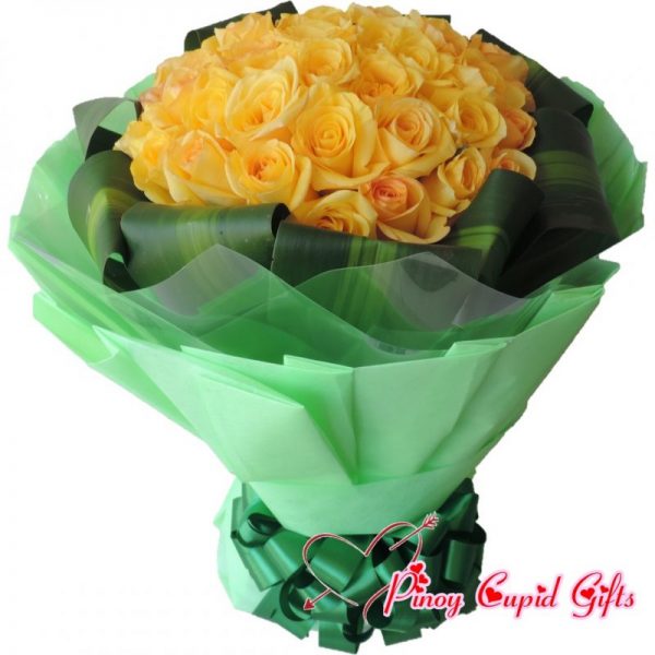 30 imported yellow roses