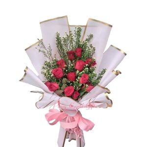 1 Dozen Red Roses Bouquet