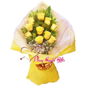 10 Imported Yellow Roses