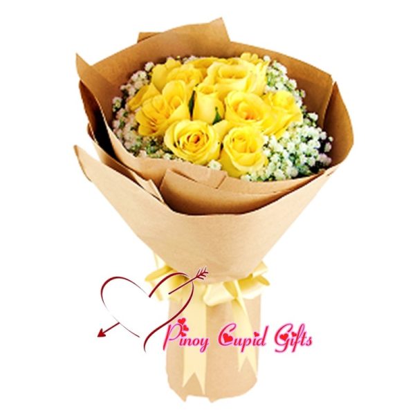  10 Imported Yellow Roses