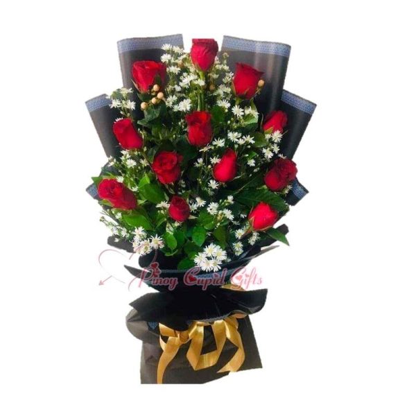 1 Dozen Red Roses Bouquet