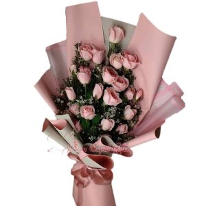 2 dozen Pink Roses bouquet