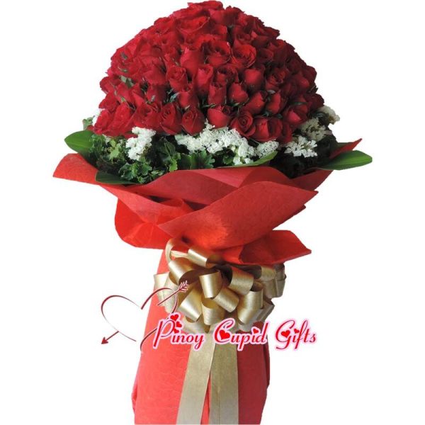 99 Red Roses Bouquet 03
