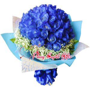 99 Blue Roses Bouquet