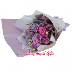 Pink/Purple Eustoma Bouquet 