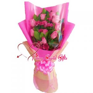10 Imported Pink Roses