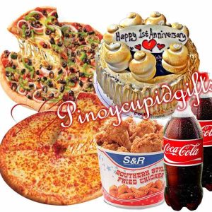 S&R Combo Pizza, S&R Cheese Pizza, S&R Fried Chicken, Caramia Chocolate S’mores,  S&R Fried Chicken, Caramia Chocolate S’mores,  2X1.5 Coke