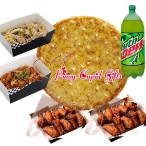 14" Classic Shakey's Pizza, Large Wings, 2 Large Pastas