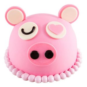 Mr Piggy Vanilla Chiffon Cake by Boulangerie22