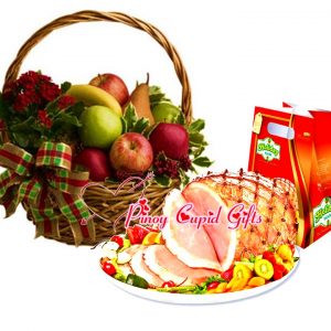Holiday Ham and Fruit Basket