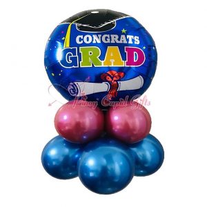 Blue Mylar Graduation Balloons