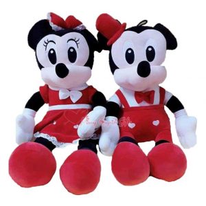 Mikey and Minnie stuffed toys