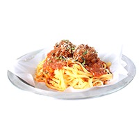 Pasta and Meatballs (serves 2)
