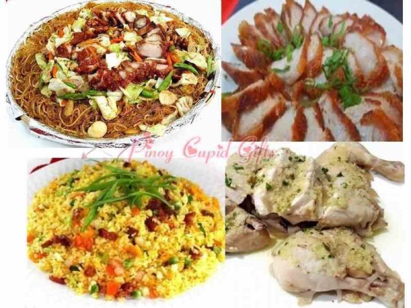 Pancit Canton/Bihon, Special Yangchow Fried Rice,Lechon Macau, & Hainanese White Chicken