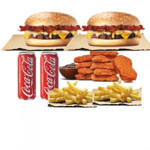 -Bacon 4-Cheese Whopper Meal For 2
