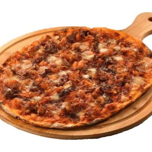 Bacon and Caramelized Onion Pizza by Amici