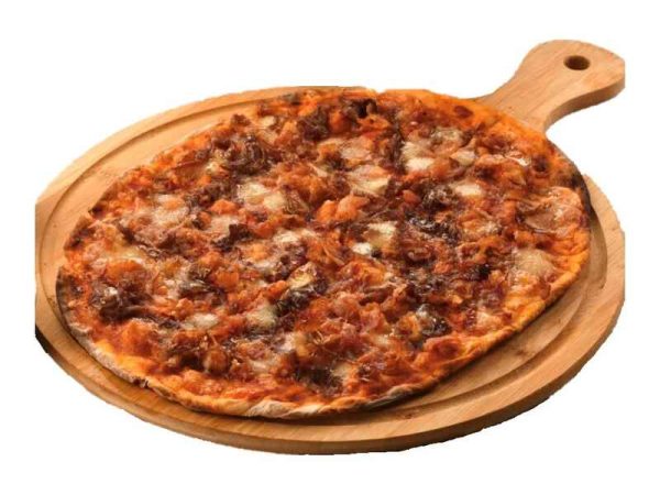 Bacon and Caramelized Onion Pizza by Amici