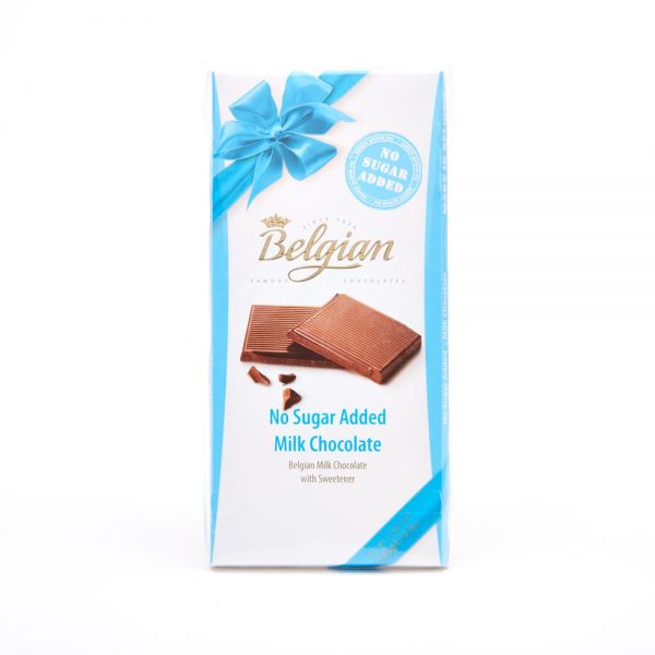 Belgian No Added Sugar Milk Chocolate 100g