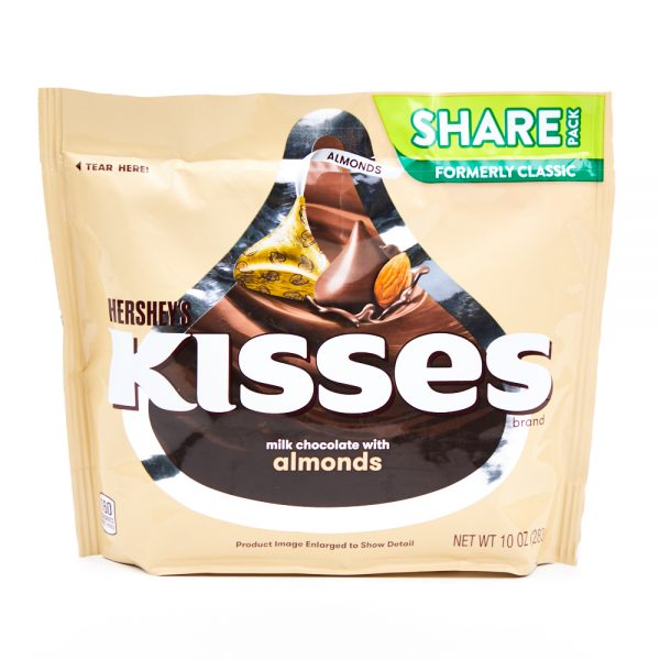 Hershey's Kisses Milk Chocolate w/Almonds 283g