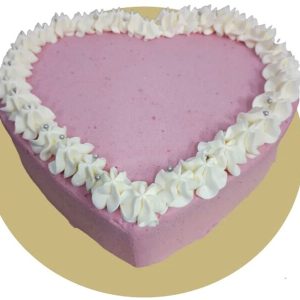 Strawberry Heart Cake by Little Joy Bakery/TLJ