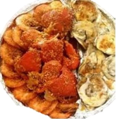 Trio Bilao-Crabs, Shrimp, Baked Oysters