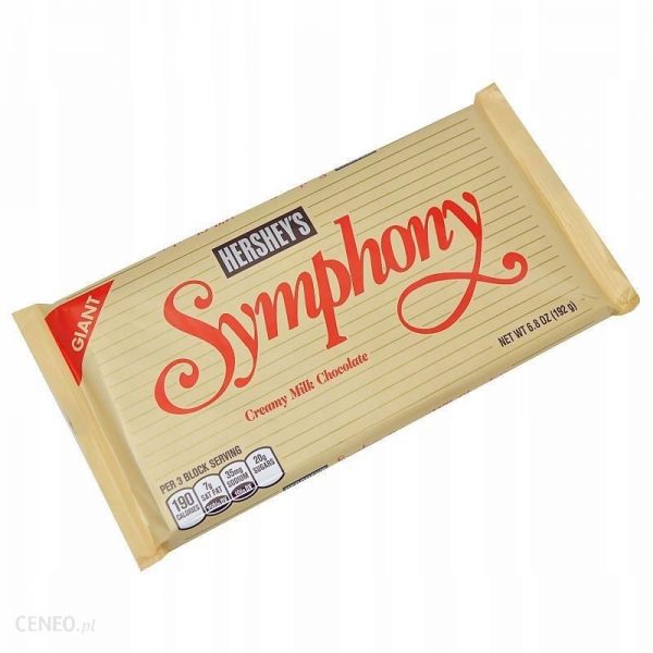 Hershey's Symphony Giant Creamy Milk Chocolate Almond & Toffee Chips Bar 192g