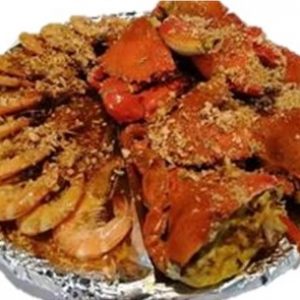 mixed crab and shrimp seafood bilao
