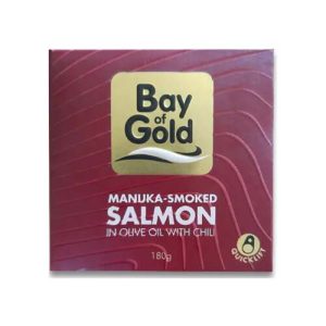 Bay of Gold Manuka Smoked Salmon in Olive Oil with Chili 180g