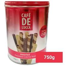 Cafe De Lucca Assorted Flavored Creme Wafers 750g