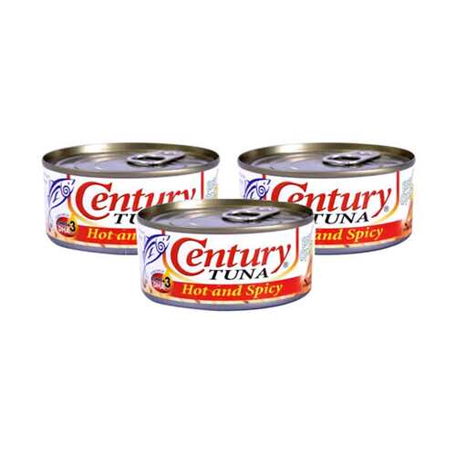 Century Tuna Flakes Hot & Spicy 3 x 180g