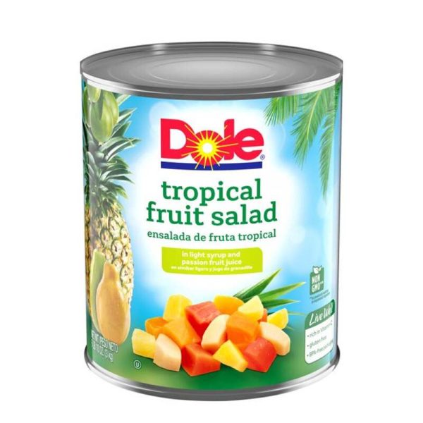 Dole Tropical Fruit Salad in Light Syrup & Passion Fruit Juice 3kg-