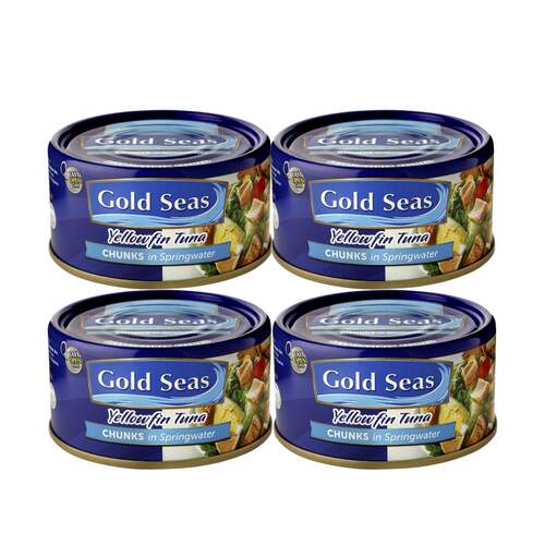Gold Seas Tuna Chunks in Spring Water 185g x4