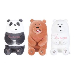 We Bare Bears (Panda, Grizzly, Ice Bear) Stuffed Toys