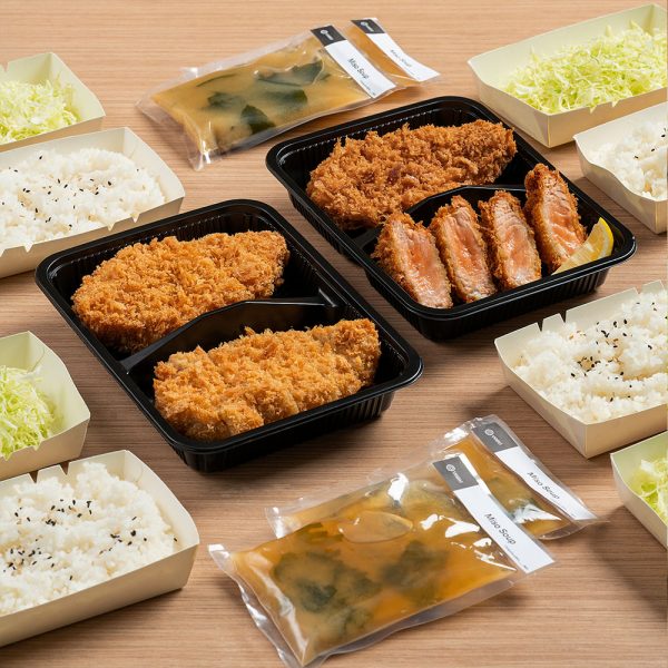 Yabu Katsu Platter; pork, chicken & seafood