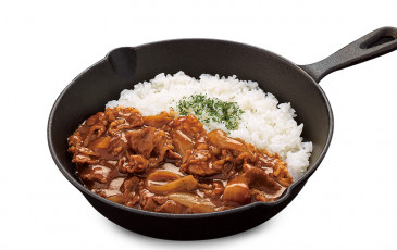 Japanese rice with beef.
