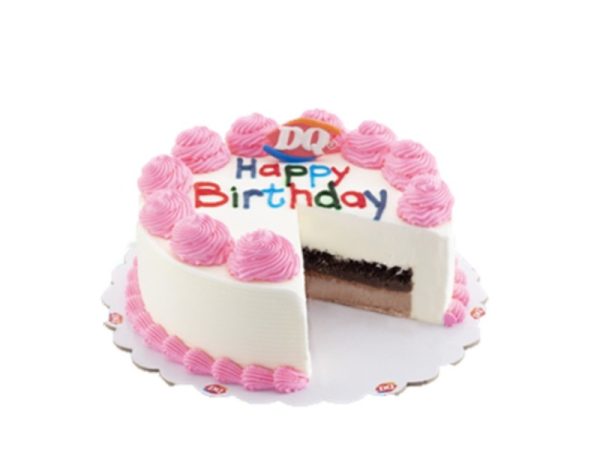 DQ-Happy Birthday Pink Ice Cream Cake-8inches