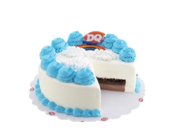 DQ-Rainbow Sky Blue Ice Cream Cake.