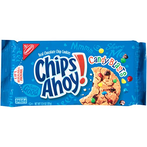 Nabisco Chips Ahoy! Candy Blasts Cookies Family Size 535g