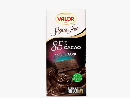 Valor Sugar Free 85% Cacao Supreme Dark 100g
