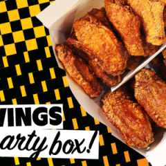 Yellow Cab Chicken wings party box