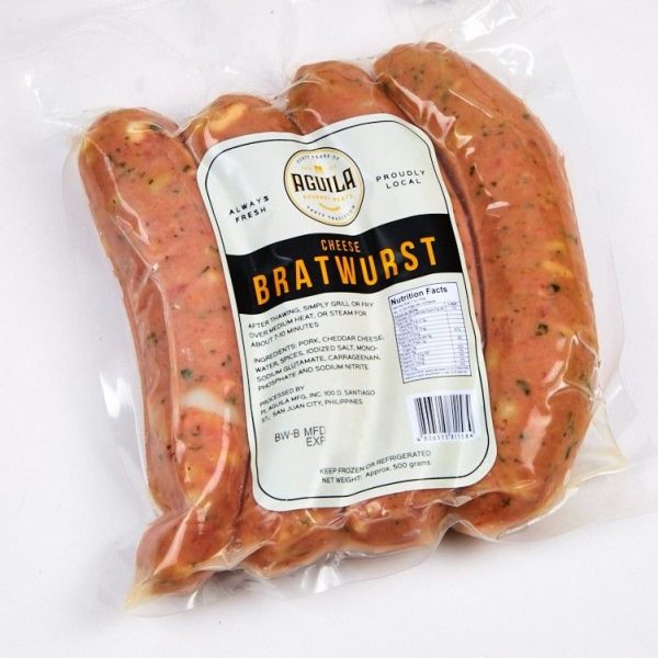 Aguila Bratwurst with Cheese Sausage 500g