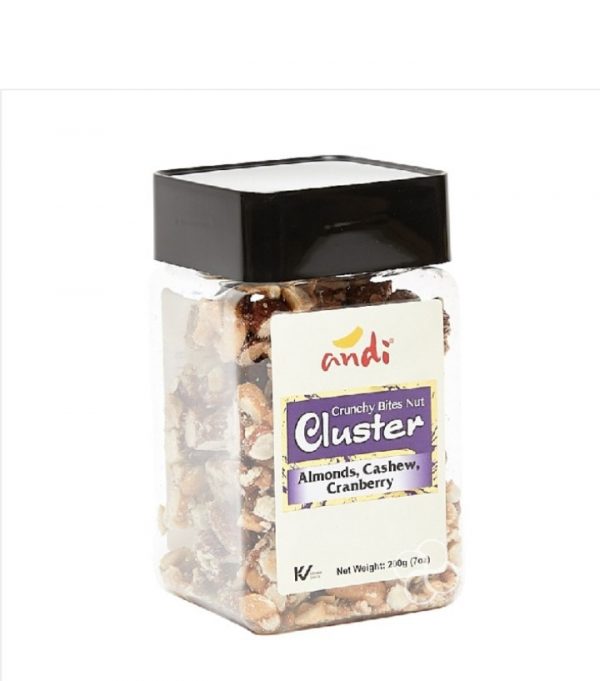 Andi Almonds, Cashew & Cranberry Nut Cluster 200 g