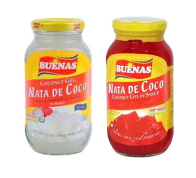 Buenas Nata De Coco (White and Red) 340g x2