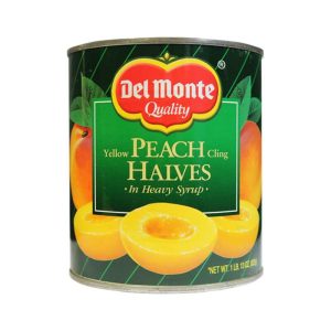 Del Monte Yellow Peach Cling Halves in Heavy Syrup 825g