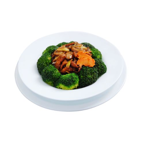 STIR-FRY BEEF WITH IMPORTED BROCCOLI FLOWER