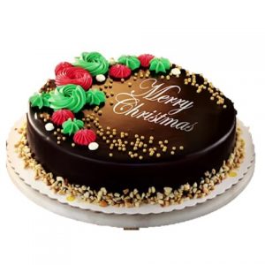 Goldilocks Chocolate Sansrival Christmas Cake