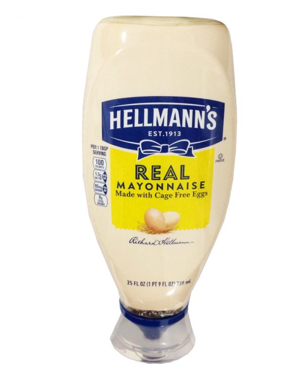 Hellmann's Real Mayonnaise Easy Squeeze Bottle 25 oz (739ml)