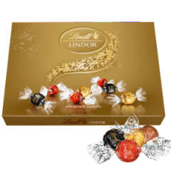 Lindt Lindor Assorted Chocolate Truffles Gift Box 168g